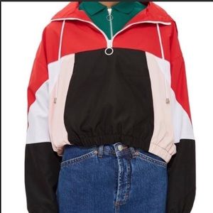Topshop Color Block Windbreaker